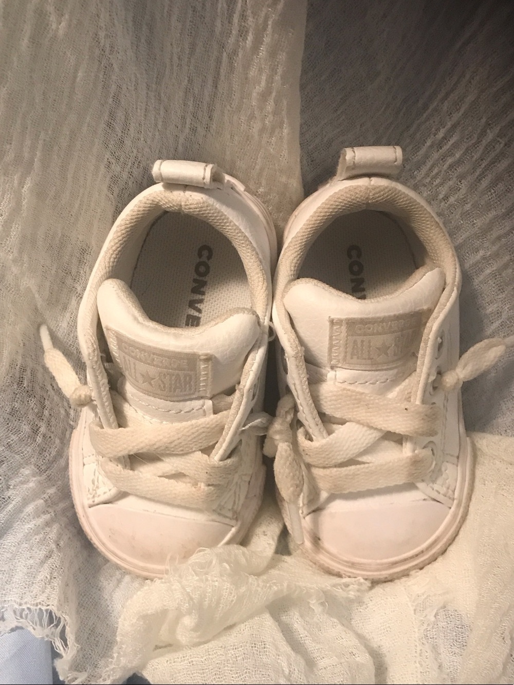 Converse Kids White Low-Top Sneakers